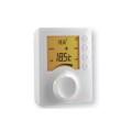 Delta Dore Tybox 61 Thermostat électronique filaire à affichage digital et à molette pour chauffage et rafraîchissement