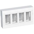 Schneider Altira boîte concentration saillie - 4 colonnes x 2 postes - blanc polaire