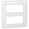 Plaque pour prise et interrupteur Legrand Mosaic - 2x5 modules - blanc