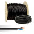 Câble électrique souple HO7RN-F 4X25mm² noir 