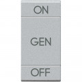 Manette bascule symbole ON - OFF + sérigraphie "GEN" 1 module - LivingLight Tech