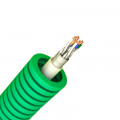 Gaine ICTA 20 Verte avec Câble Réseau 4 Paires F/UTP Catégorie 6 Qofil Preflex