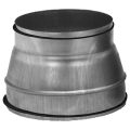 Réduction conique en acier galvanisé à joint, raccordement D 160/125 mm. (REDV 160/125)