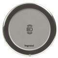 Legrand - Prêt à poser prise sans fils induction 15W à intégrer dans mobilier Ø80mm IP44 IK08 - couleur alu